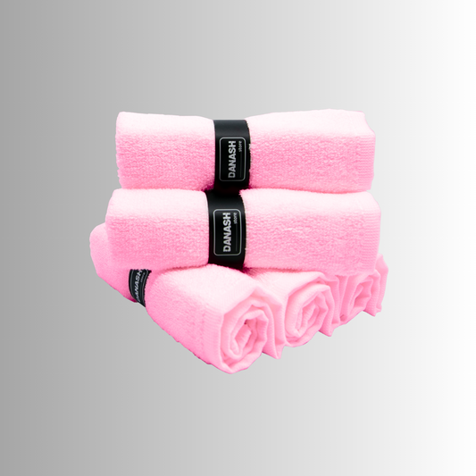 Pink Bamboo Face Towel