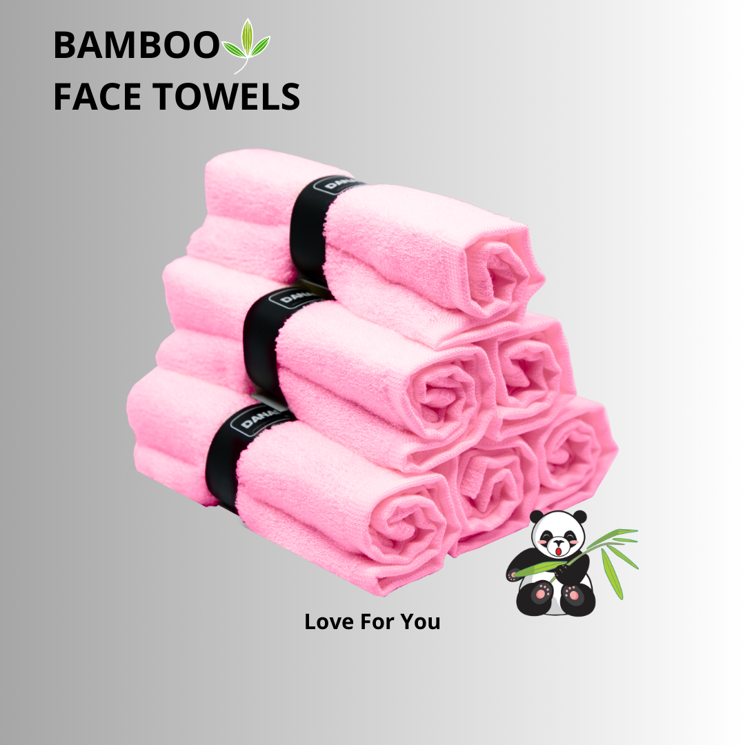 Pink Bamboo Face Towel