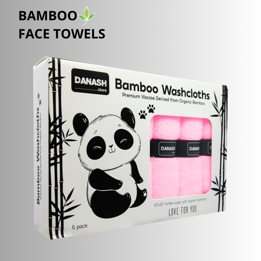 Pink Bamboo Face Towel